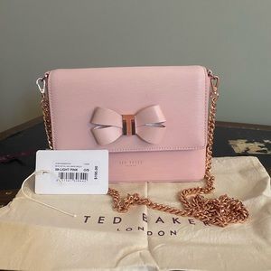 NWT Pink Ted Baker Bow Cross Body Bag